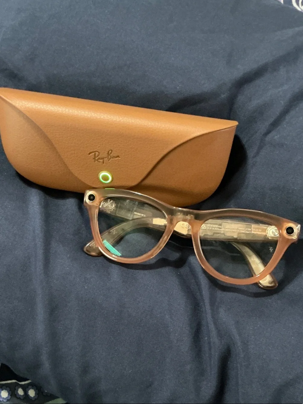 Ray-Ban Brown/Tan Hard Sunglasses Case